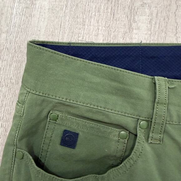 Vineyard Vines Performance On-The-Go 5-Pocket Pants Men's 34x30 Green Chino - Picture 3 of 10